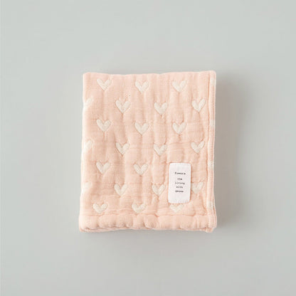 日本六重紗親膚毛巾 (愛心)