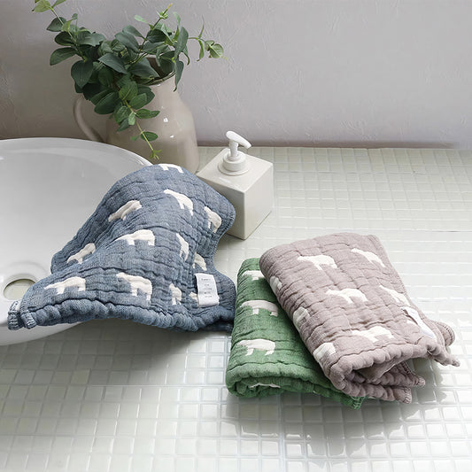 日本六重紗親膚毛巾 (北極熊)