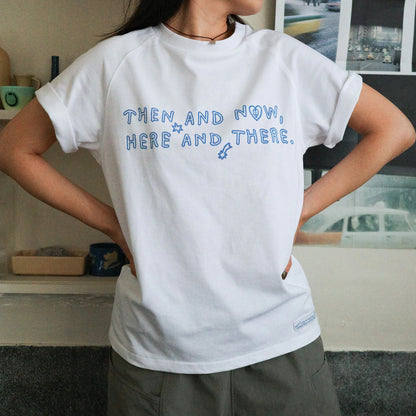 HERE AND THERE.純白短袖上衣