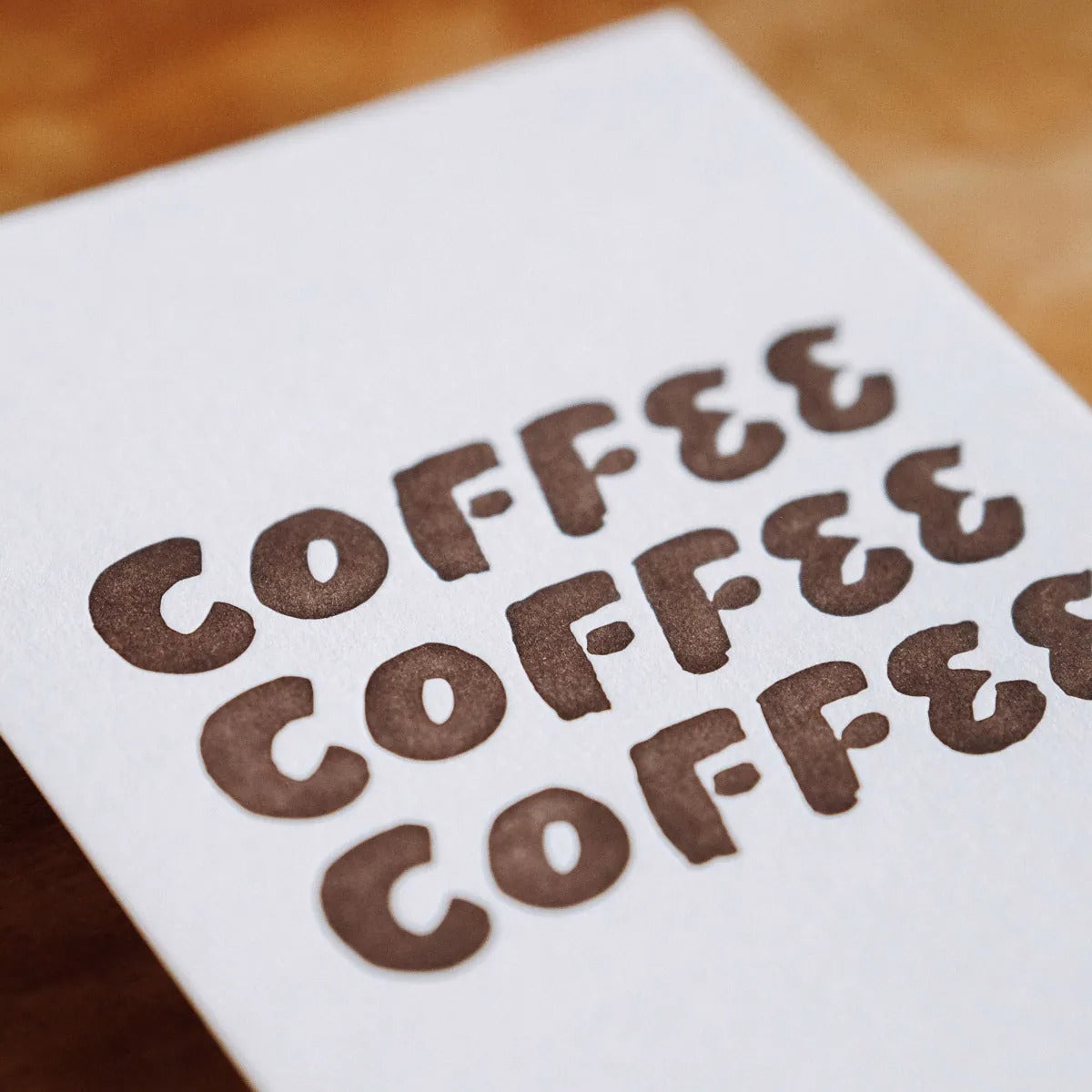 「TRiPLE COFFEE」活版卡片