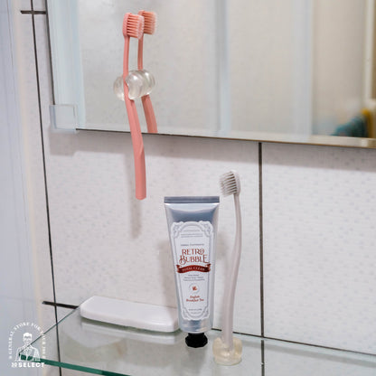 吸盤式&立式兩用 牙刷架（兩入）