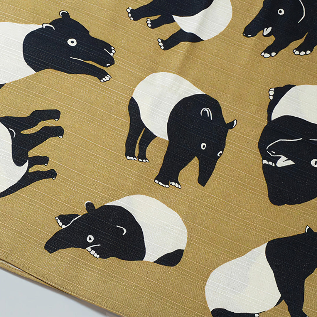 京都 手工型絵染  風呂敷（貘）