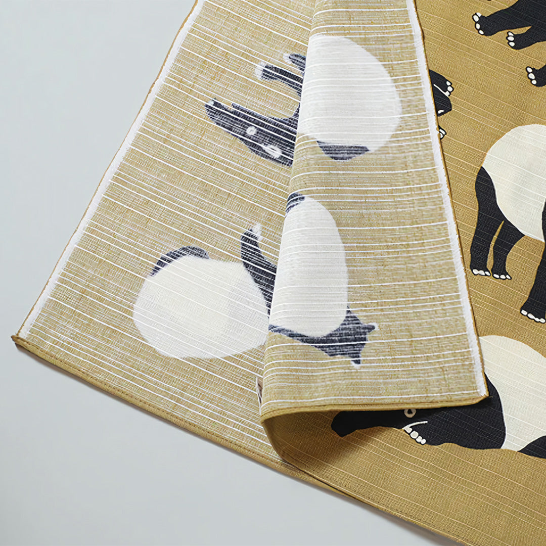 京都 手工型絵染  風呂敷（貘）