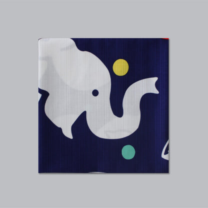 京都 手工型絵染  風呂敷（象）