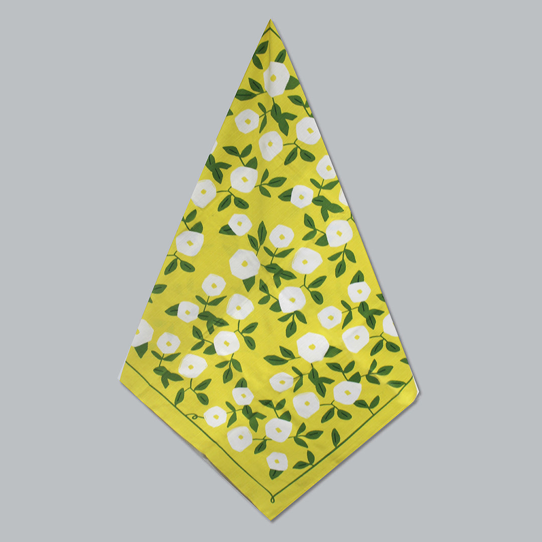 京都 手工型絵染  風呂敷（昼顔）