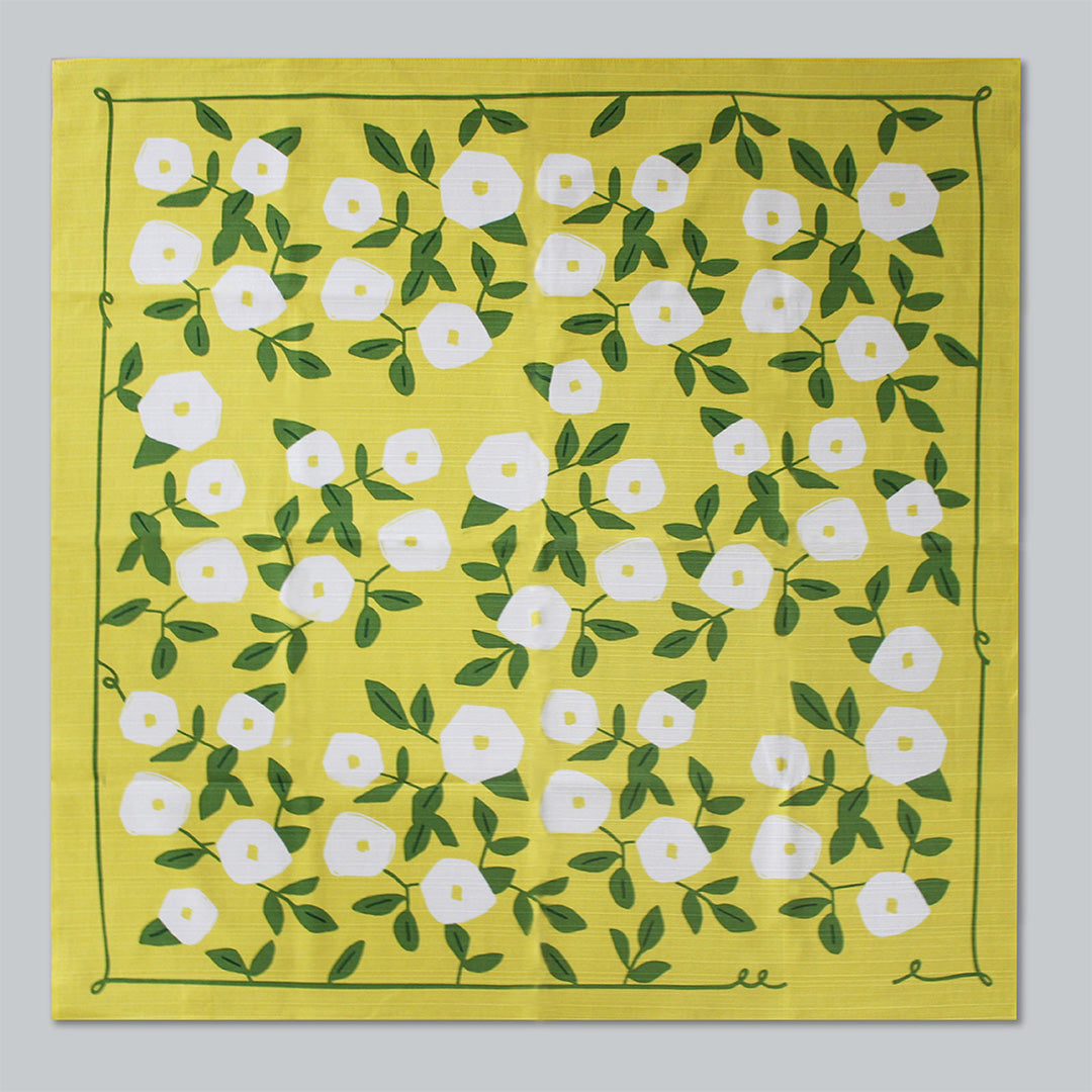 京都 手工型絵染  風呂敷（昼顔）