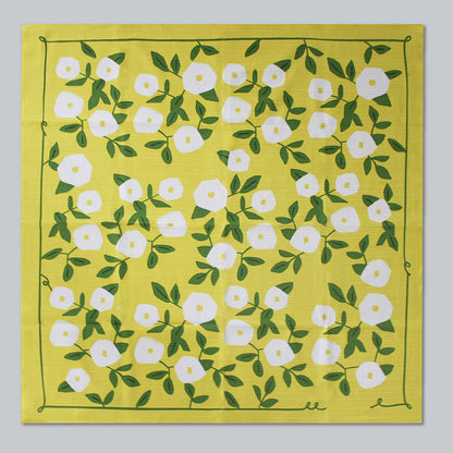 京都 手工型絵染  風呂敷（昼顔）