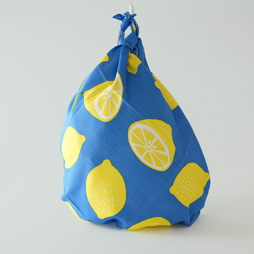 京都 手工型絵染  風呂敷（檸檬）