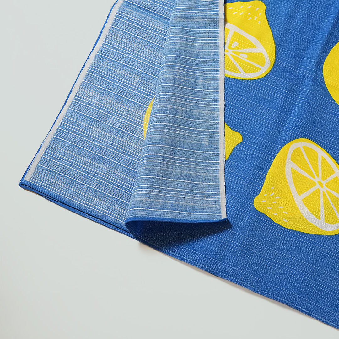 京都 手工型絵染  風呂敷（檸檬）