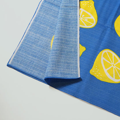 京都 手工型絵染  風呂敷（檸檬）