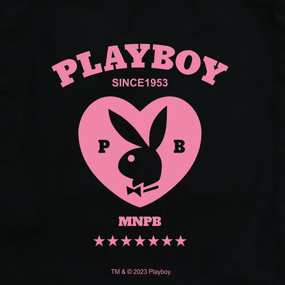 Playboy印花帆布托特包 (黑)