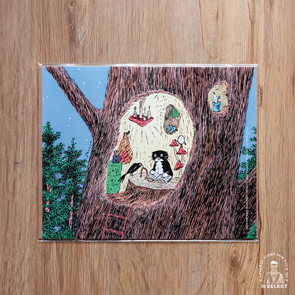 【店主漫遊選物】韓國插畫家chocolateye賓士貓mo 迷你插畫海報