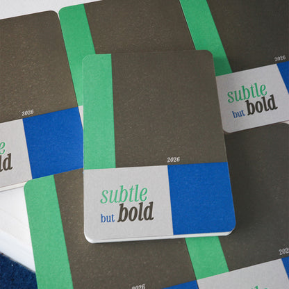 2026 subtle but bold手帳書籤組