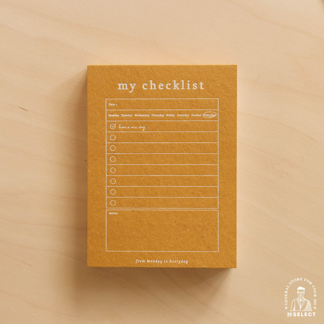 checklist 多色雙面兩用便條紙