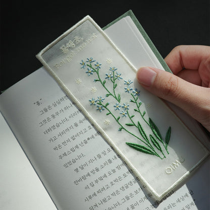 【店主漫遊選物】韓國雪紡紗刺繡書籤