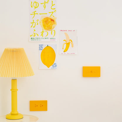 Piko 多彩DIY 復古改裝 電源開關面板（奶油黃）