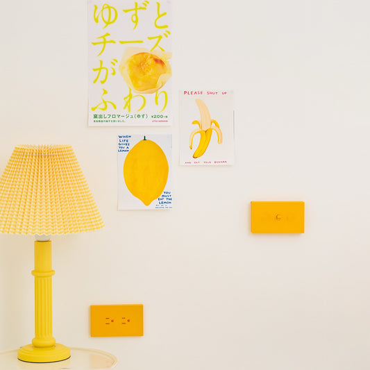 Piko 多彩DIY 復古改裝 電源開關面板（奶油黃）