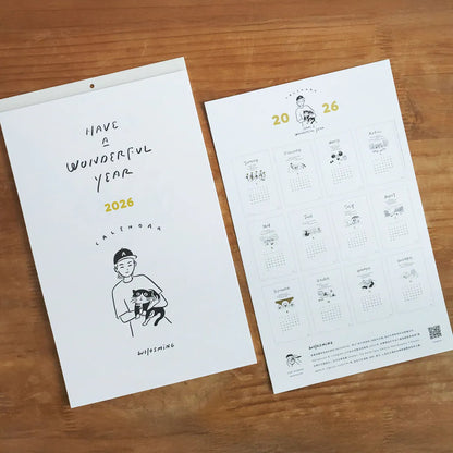 「HAVE A WONDERFUL YEAR」2026月曆