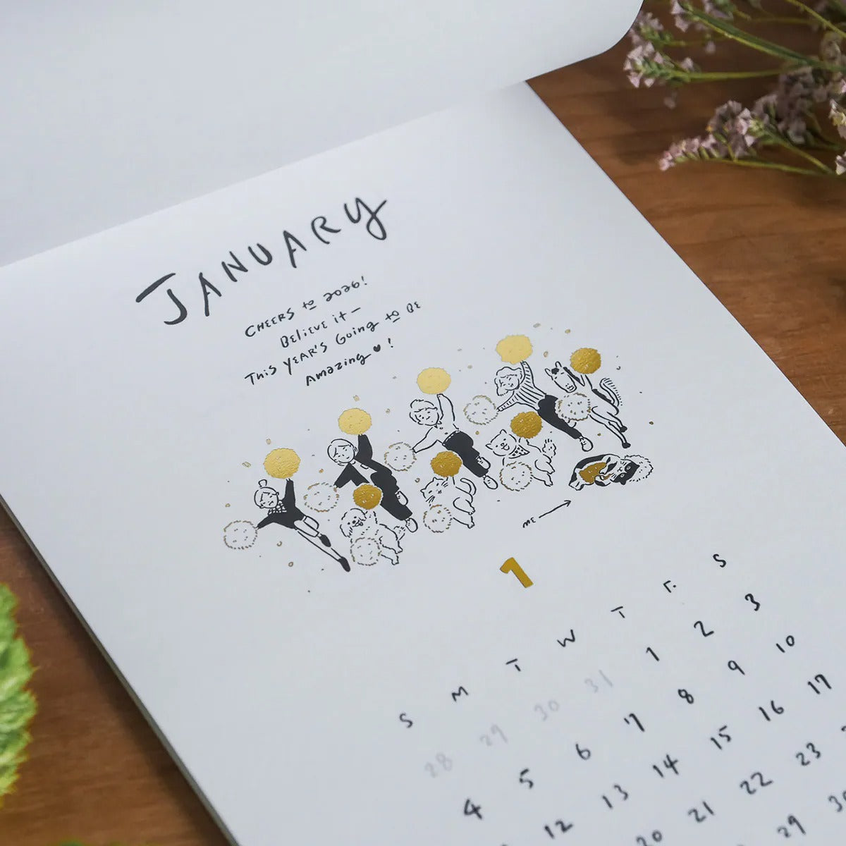 「HAVE A WONDERFUL YEAR」2026月曆