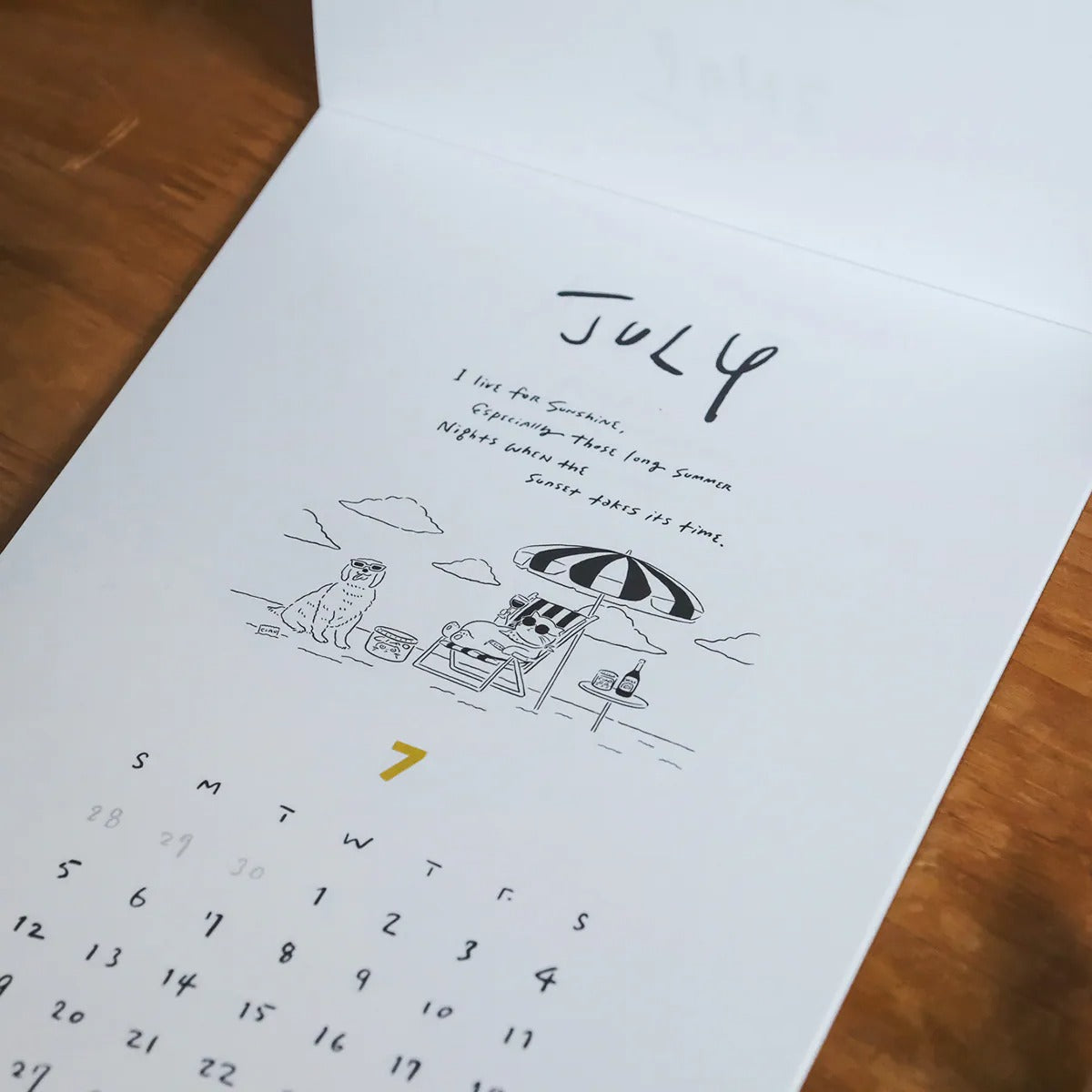 「HAVE A WONDERFUL YEAR」2026月曆