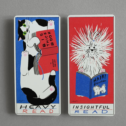 【店主漫遊選物】韓國插畫家Yeji Yun書籤（Insightful Read & Heavy Read)