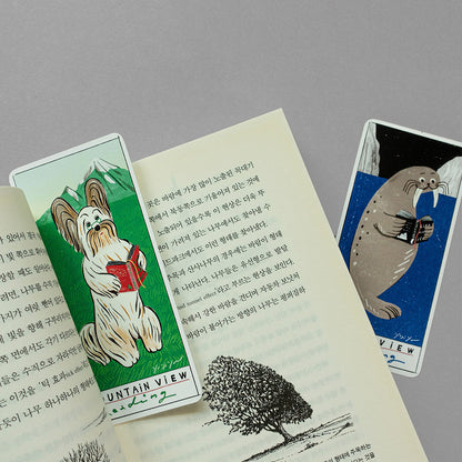 【店主漫遊選物】韓國插畫家Yeji Yun書籤（Mountain and Ocean)