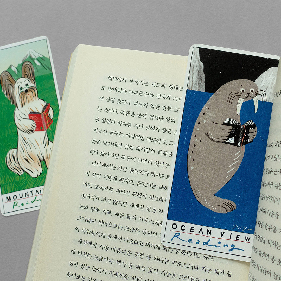 【店主漫遊選物】韓國插畫家Yeji Yun書籤（Mountain and Ocean)